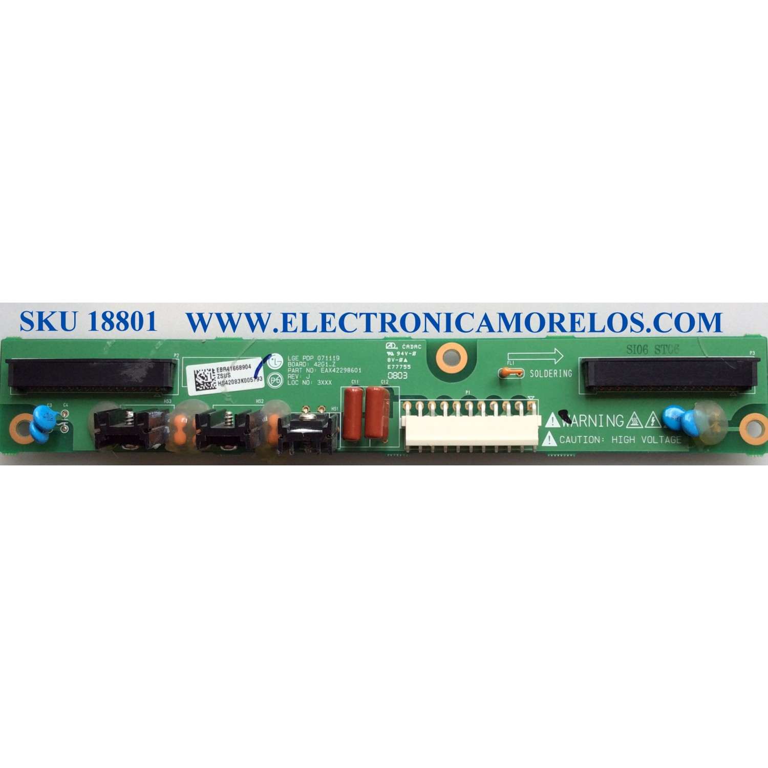 Z-SUS / LG EBR41668904 / EAX42298601 / 42G1_Z / REV:J / PANEL PDP42G10001 / MODELOS 42PG20-UA.AUSRLJR / 42PG20